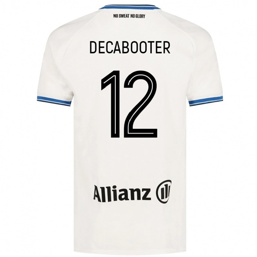 Danxen Kinderen Marith Decabooter #12 Wit Uitshirt Uittenue 2024/25 T-Shirt