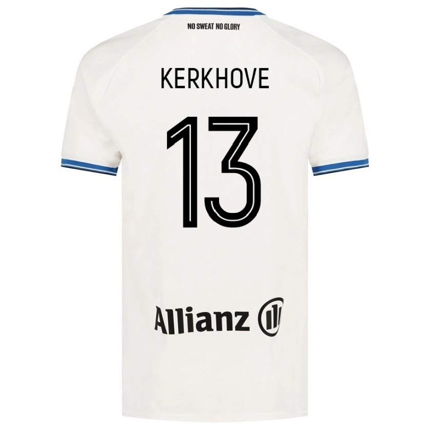 Danxen Kinderen Angel Kerkhove #13 Wit Uitshirt Uittenue 2024/25 T-Shirt