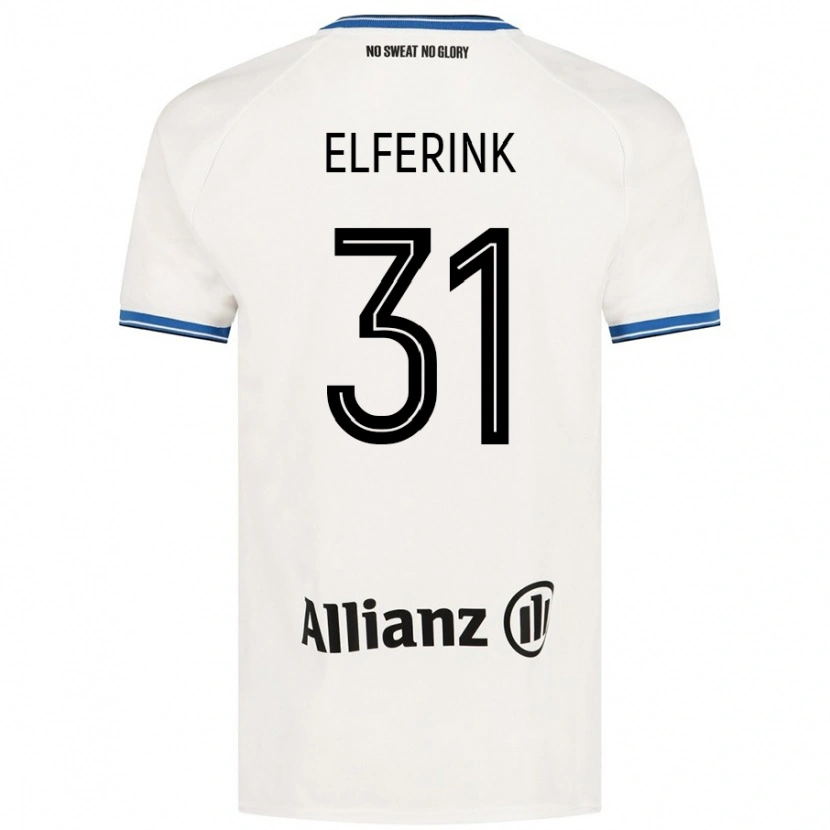 Danxen Kinderen Marie Elferink #31 Wit Uitshirt Uittenue 2024/25 T-Shirt