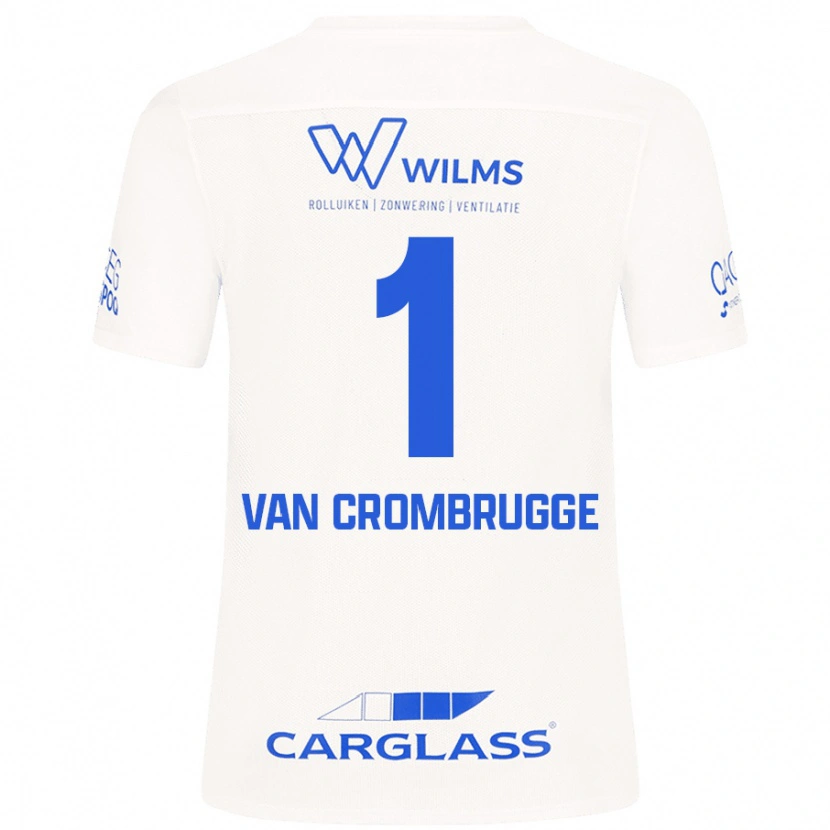 Danxen Kinderen Hendrik Van Crombrugge #1 Wit Uitshirt Uittenue 2024/25 T-Shirt