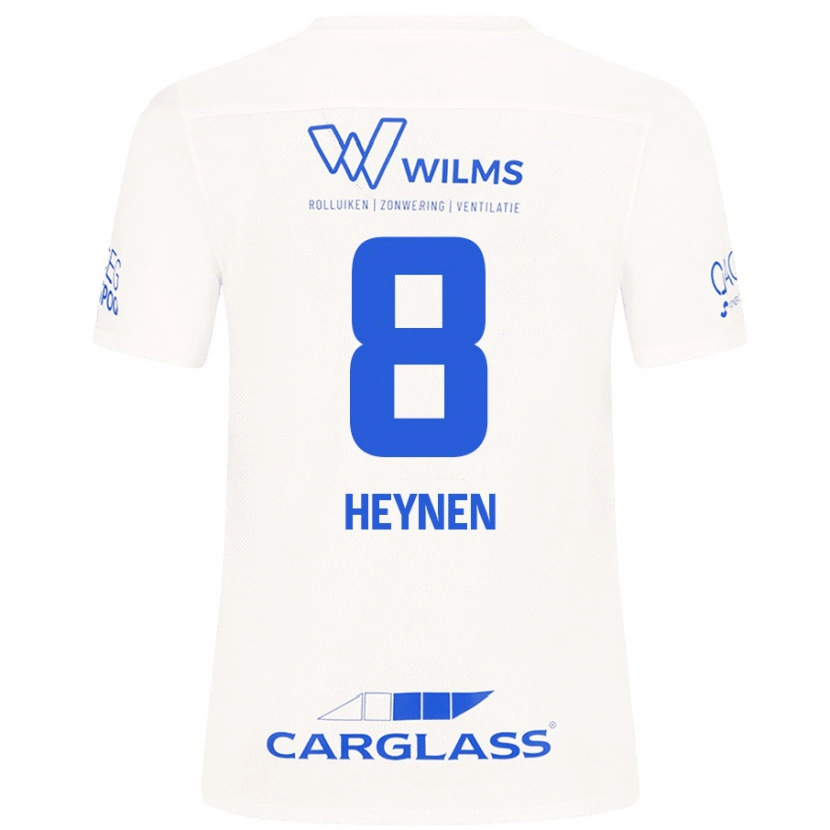 Danxen Kinderen Bryan Heynen #8 Wit Uitshirt Uittenue 2024/25 T-Shirt