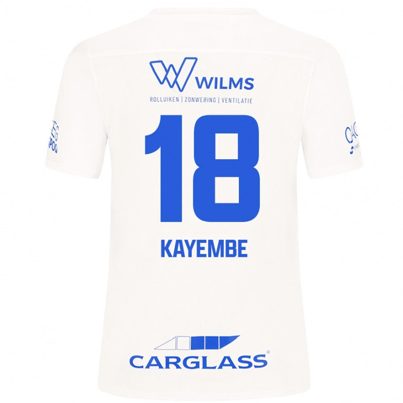 Danxen Kinderen Joris Kayembe #18 Wit Uitshirt Uittenue 2024/25 T-Shirt