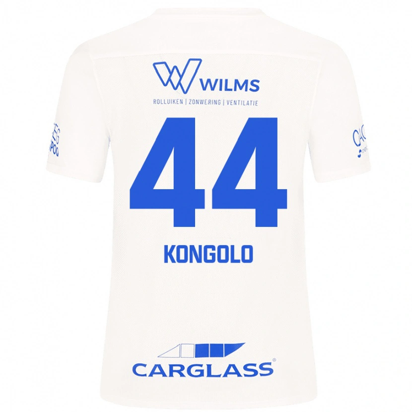 Danxen Kinderen Josue Kongolo #44 Wit Uitshirt Uittenue 2024/25 T-Shirt