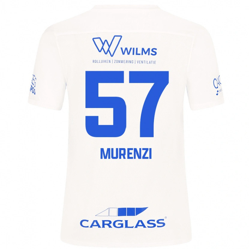 Danxen Kinderen Aaron Murenzi #57 Wit Uitshirt Uittenue 2024/25 T-Shirt