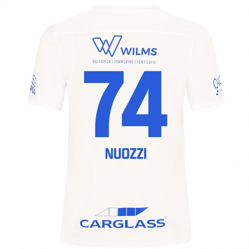 Danxen Kinderen Cédric Nuozzi #74 Wit Uitshirt Uittenue 2024/25 T-Shirt