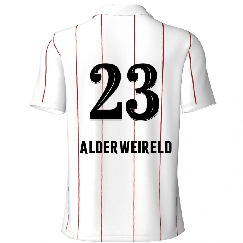 Danxen Kinderen Toby Alderweireld #23 Wit Zwart Uitshirt Uittenue 2024/25 T-Shirt