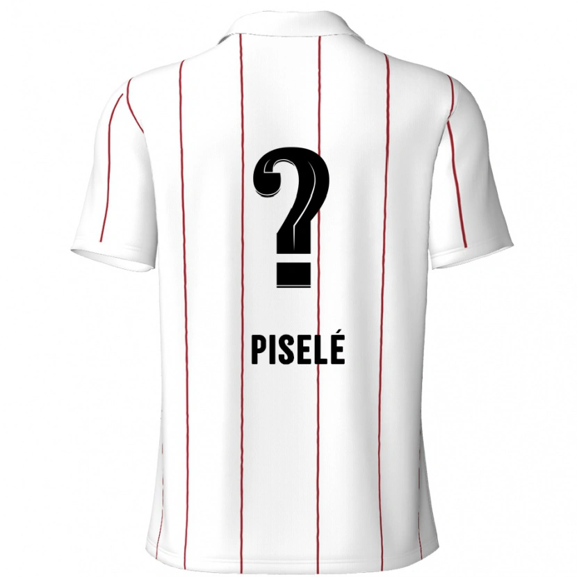 Danxen Kinderen Lowie Piselé #0 Wit Zwart Uitshirt Uittenue 2024/25 T-Shirt