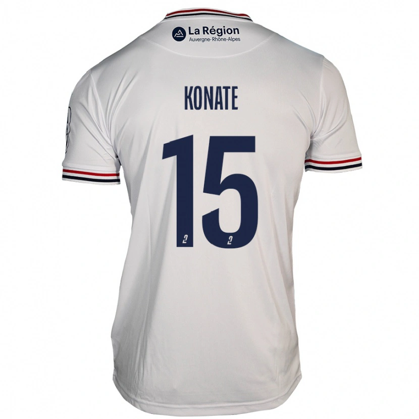 Danxen Kinderen Cheick Oumar Konaté #15 Wit Uitshirt Uittenue 2024/25 T-Shirt