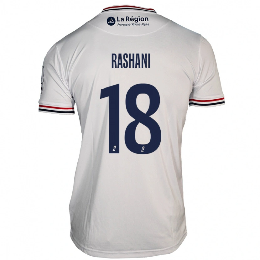 Danxen Kinderen Elbasan Rashani #18 Wit Uitshirt Uittenue 2024/25 T-Shirt