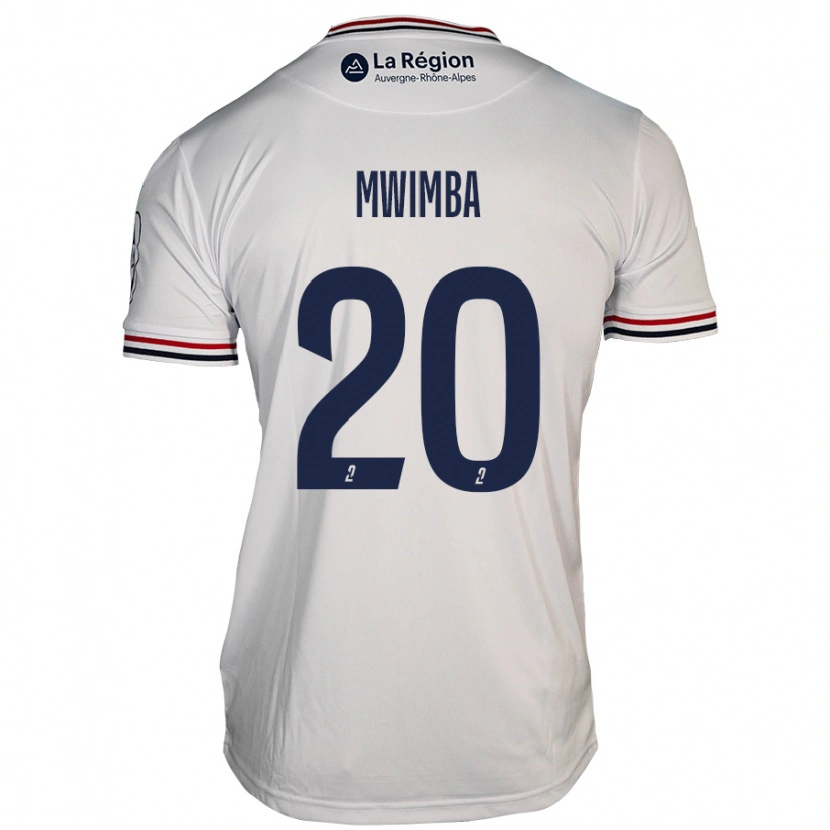 Danxen Kinderen Josué Mwimba Isala #20 Wit Uitshirt Uittenue 2024/25 T-Shirt