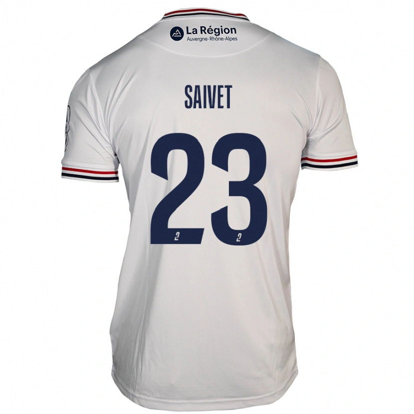 Danxen Kinderen Henri Saivet #23 Wit Uitshirt Uittenue 2024/25 T-Shirt