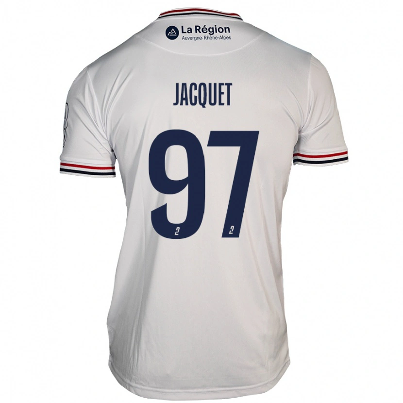 Danxen Kinderen Jérémy Jacquet #97 Wit Uitshirt Uittenue 2024/25 T-Shirt