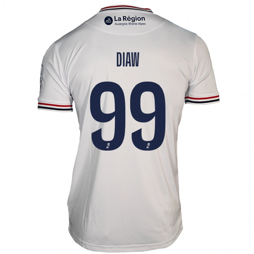 Danxen Kinderen Mory Diaw #99 Wit Uitshirt Uittenue 2024/25 T-Shirt