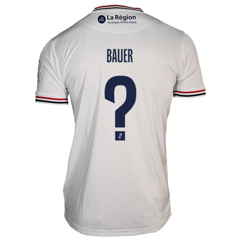 Danxen Kinderen Hugo Bauer #0 Wit Uitshirt Uittenue 2024/25 T-Shirt