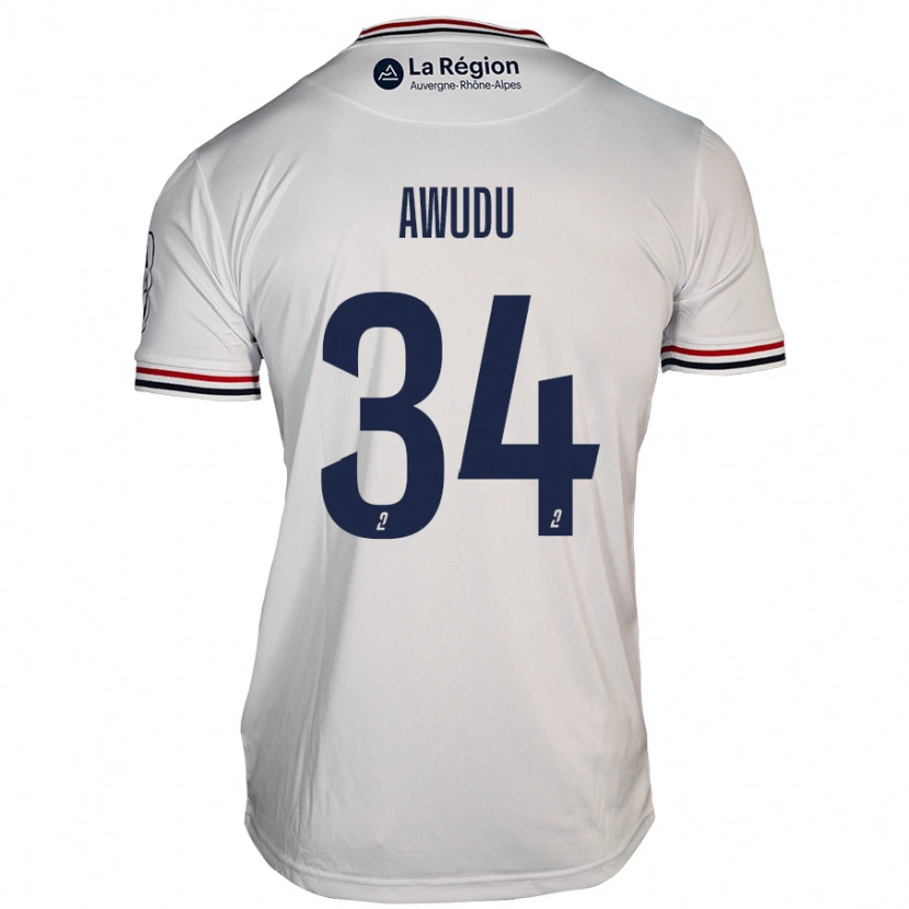 Danxen Kinderen Sumaila Awudu #34 Wit Uitshirt Uittenue 2024/25 T-Shirt