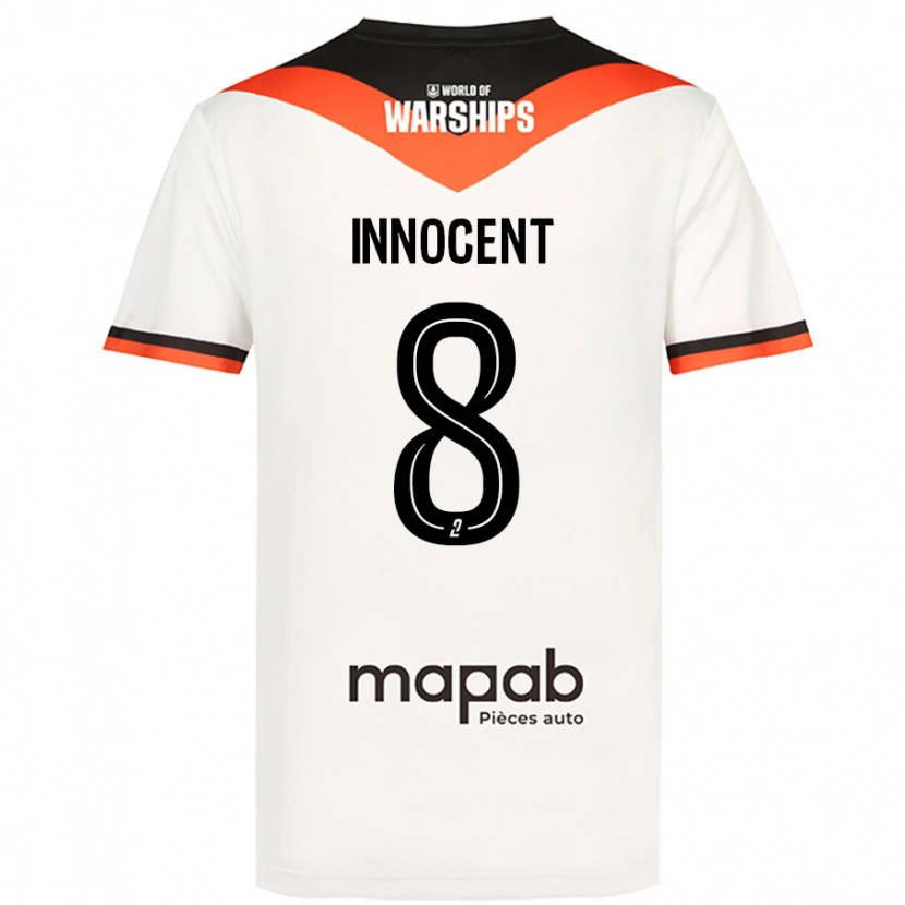 Danxen Kinderen Bonke Innocent #8 Wit Uitshirt Uittenue 2024/25 T-Shirt