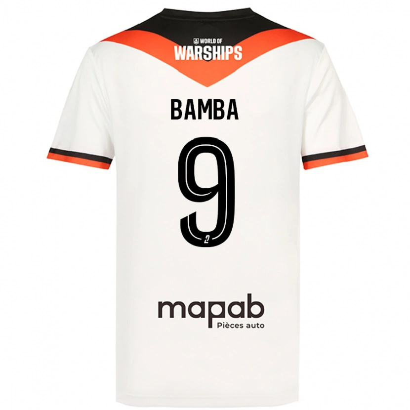 Danxen Kinderen Mohamed Bamba #9 Wit Uitshirt Uittenue 2024/25 T-Shirt