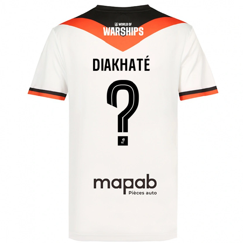 Danxen Kinderen Yanis Diakhaté #0 Wit Uitshirt Uittenue 2024/25 T-Shirt