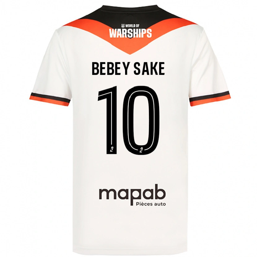 Danxen Kinderen Mattéo Bebey Sake #10 Wit Uitshirt Uittenue 2024/25 T-Shirt