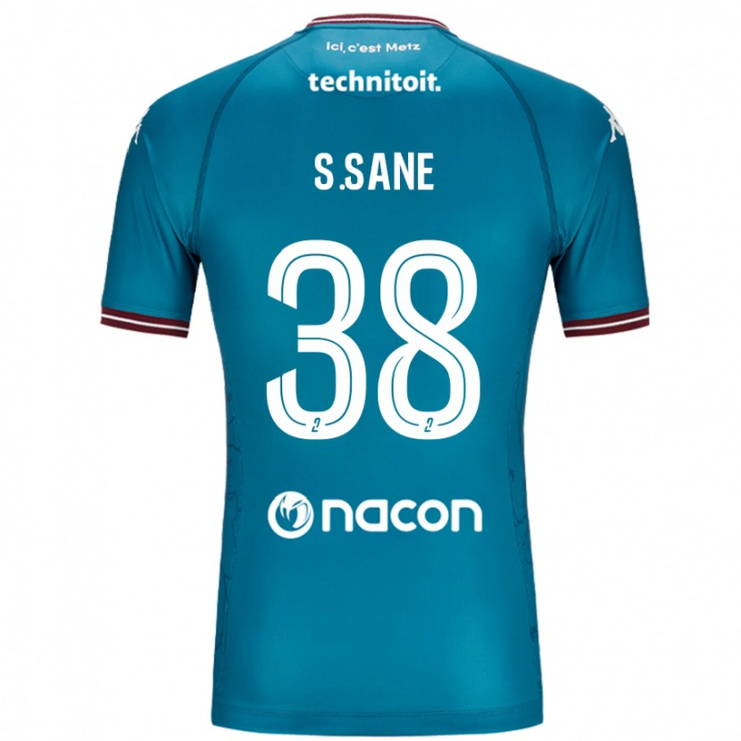 Danxen Kinderen Sadibou Sané #38 Blauw Petrol Uitshirt Uittenue 2024/25 T-Shirt