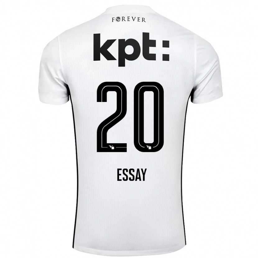 Danxen Kinderen Perceval Essay #20 Wit Zwart Uitshirt Uittenue 2024/25 T-Shirt