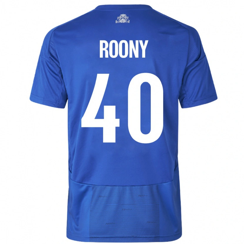 Danxen Kinderen Roony Bardghji #40 Wit Blauw Uitshirt Uittenue 2024/25 T-Shirt