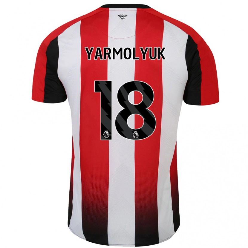 Danxen Heren Yegor Yarmolyuk #18 Rood Wit Thuisshirt Thuistenue 2024/25 T-Shirt