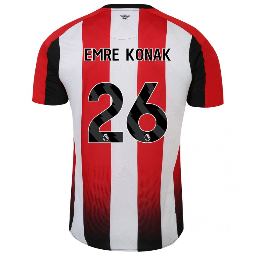 Danxen Heren Yunus Emre Konak #26 Rood Wit Thuisshirt Thuistenue 2024/25 T-Shirt