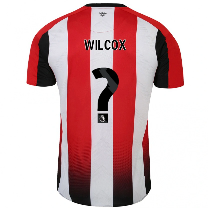 Danxen Heren Max Wilcox #0 Rood Wit Thuisshirt Thuistenue 2024/25 T-Shirt