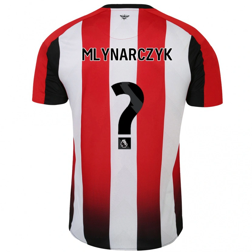 Danxen Heren Adam Mlynarczyk #0 Rood Wit Thuisshirt Thuistenue 2024/25 T-Shirt