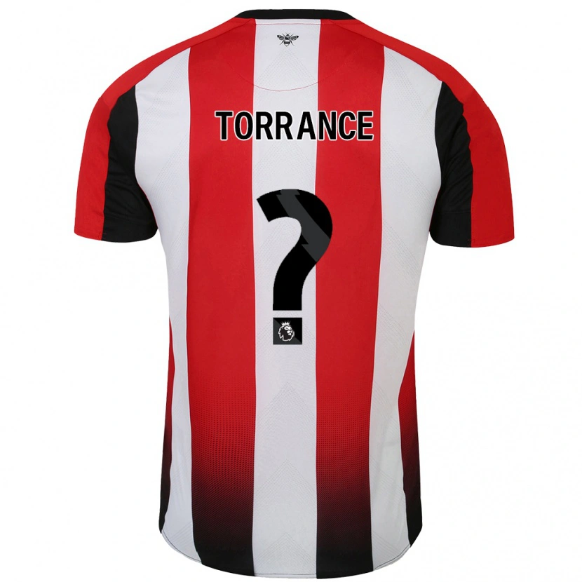 Danxen Heren Bruno Torrance #0 Rood Wit Thuisshirt Thuistenue 2024/25 T-Shirt