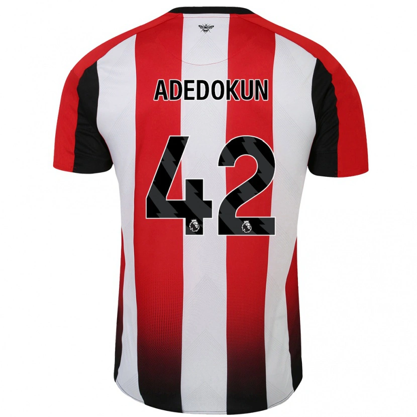 Danxen Heren Val Adedokun #42 Rood Wit Thuisshirt Thuistenue 2024/25 T-Shirt