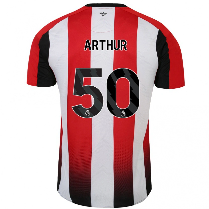 Danxen Heren Benjamin Arthur #50 Rood Wit Thuisshirt Thuistenue 2024/25 T-Shirt