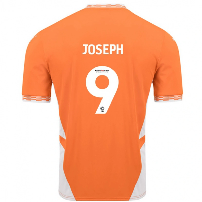 Danxen Heren Kyle Joseph #9 Oranje Wit Thuisshirt Thuistenue 2024/25 T-Shirt