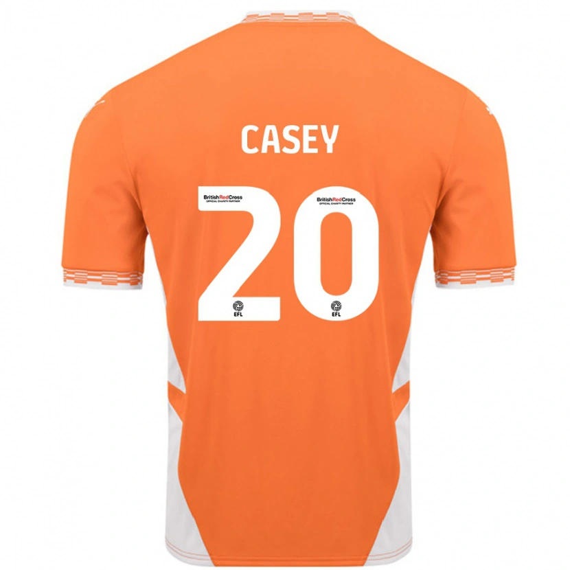 Danxen Heren Oliver Casey #20 Oranje Wit Thuisshirt Thuistenue 2024/25 T-Shirt