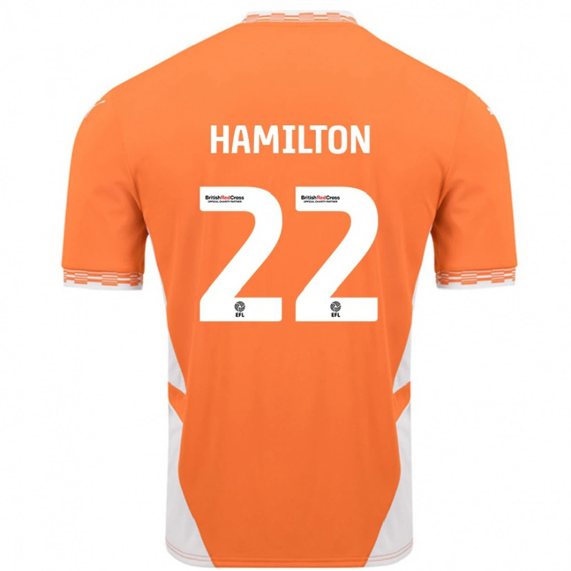 Danxen Heren Cj Hamilton #22 Oranje Wit Thuisshirt Thuistenue 2024/25 T-Shirt