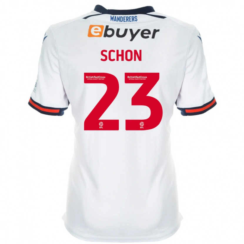 Danxen Heren Szabolcs Schön #23 Wit Thuisshirt Thuistenue 2024/25 T-Shirt