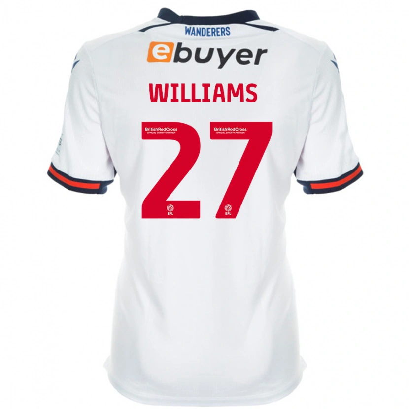 Danxen Heren Randell Williams #27 Wit Thuisshirt Thuistenue 2024/25 T-Shirt