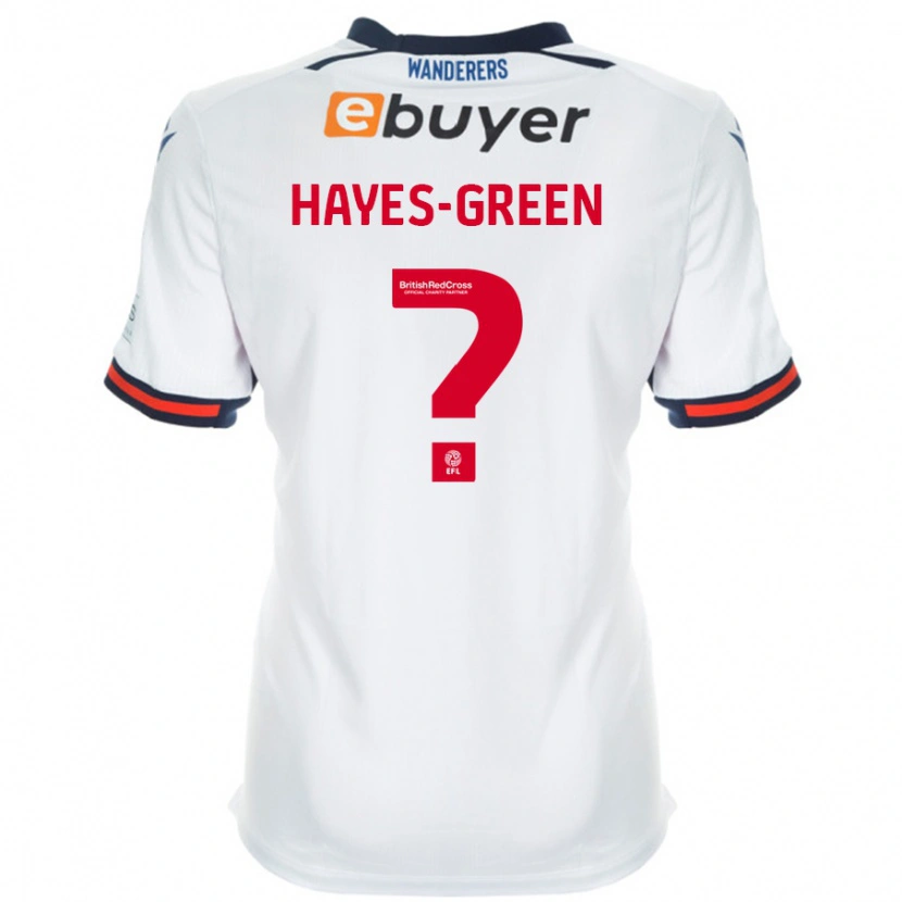 Danxen Heren Charlie Hayes-Green #0 Wit Thuisshirt Thuistenue 2024/25 T-Shirt