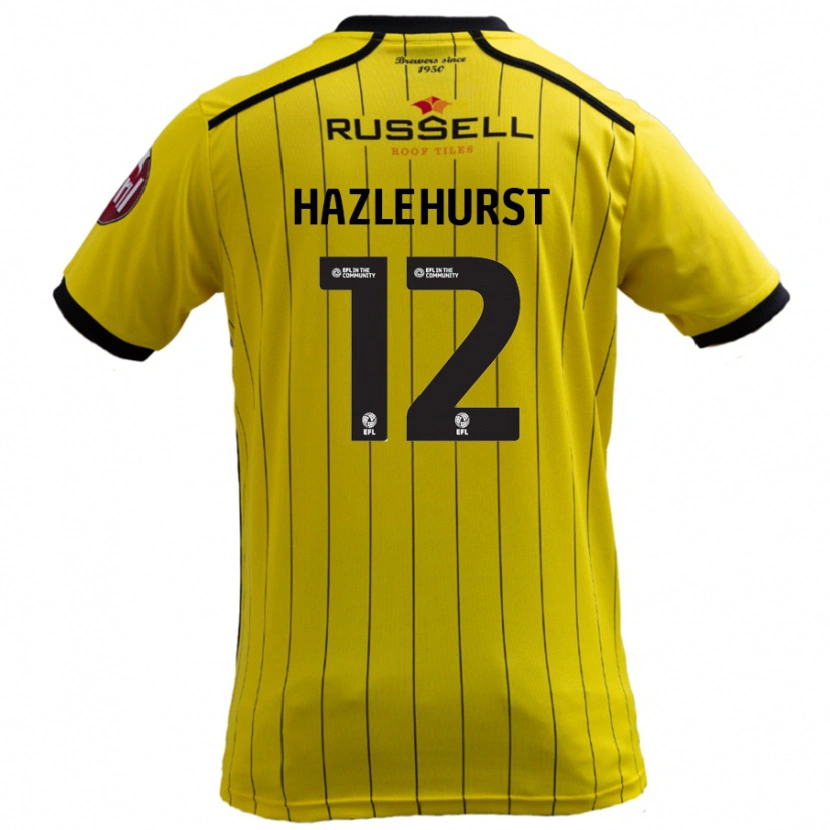 Danxen Heren Jack Hazlehurst #12 Geel Thuisshirt Thuistenue 2024/25 T-Shirt