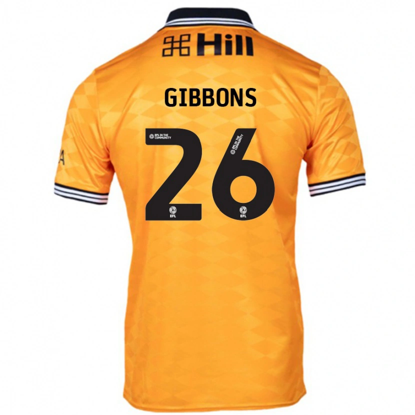 Danxen Heren James Gibbons #26 Oranje Thuisshirt Thuistenue 2024/25 T-Shirt