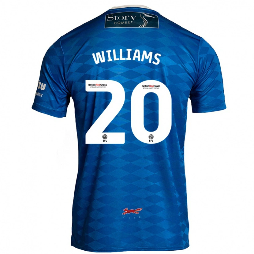 Danxen Heren Ben Williams #20 Blauw Thuisshirt Thuistenue 2024/25 T-Shirt