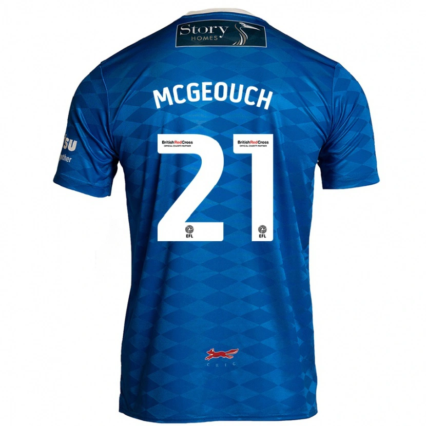 Danxen Heren Dylan Mcgeouch #21 Blauw Thuisshirt Thuistenue 2024/25 T-Shirt