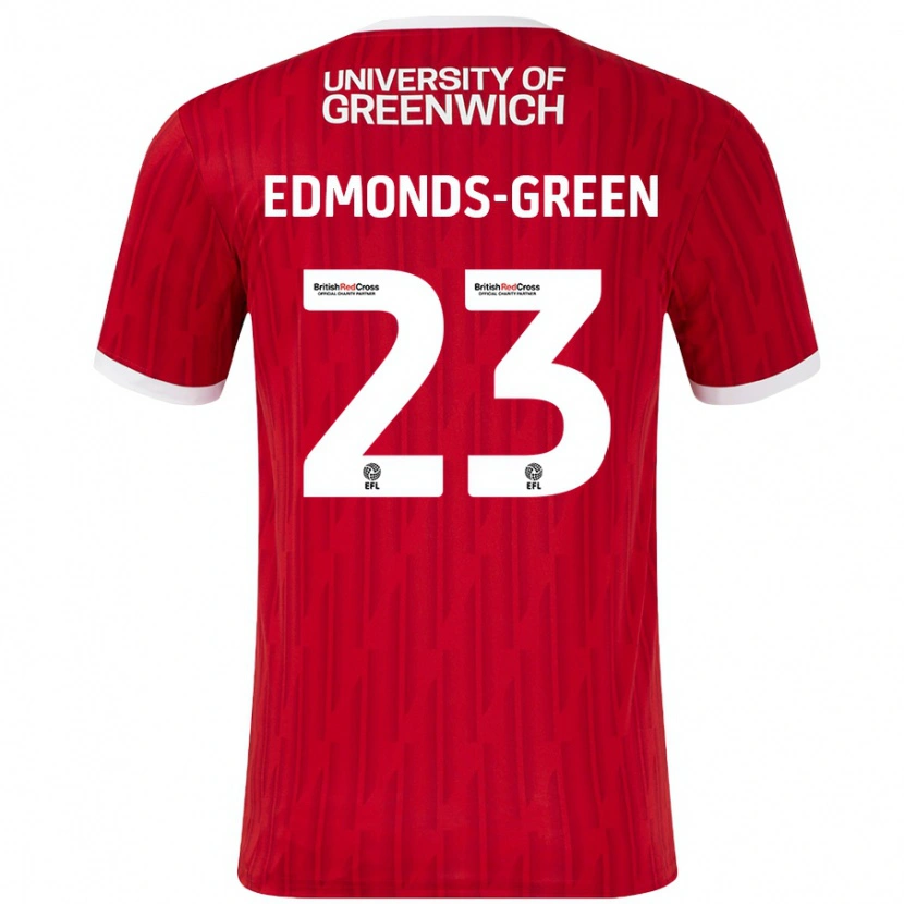 Danxen Heren Rarmani Edmonds-Green #23 Rood Wit Thuisshirt Thuistenue 2024/25 T-Shirt