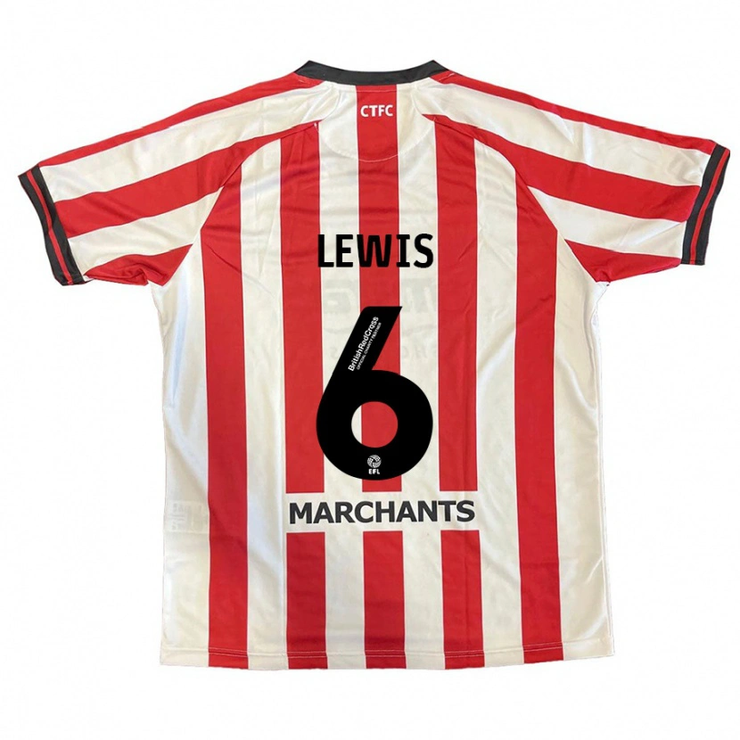 Danxen Heren Megan Lewis #6 Rood Wit Thuisshirt Thuistenue 2024/25 T-Shirt