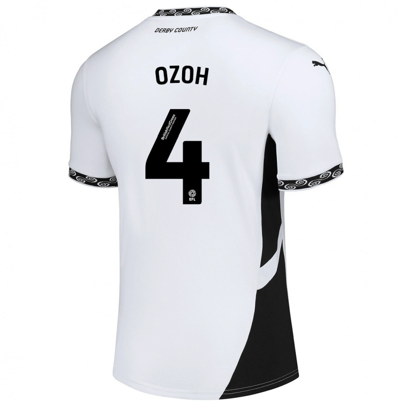 Danxen Heren David Ozoh #4 Wit Zwart Thuisshirt Thuistenue 2024/25 T-Shirt