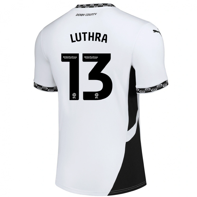 Danxen Heren Rohan Luthra #13 Wit Zwart Thuisshirt Thuistenue 2024/25 T-Shirt