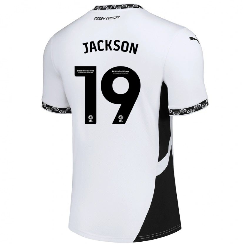 Danxen Heren Kayden Jackson #19 Wit Zwart Thuisshirt Thuistenue 2024/25 T-Shirt