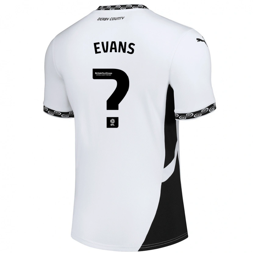 Danxen Heren Harry Evans #0 Wit Zwart Thuisshirt Thuistenue 2024/25 T-Shirt