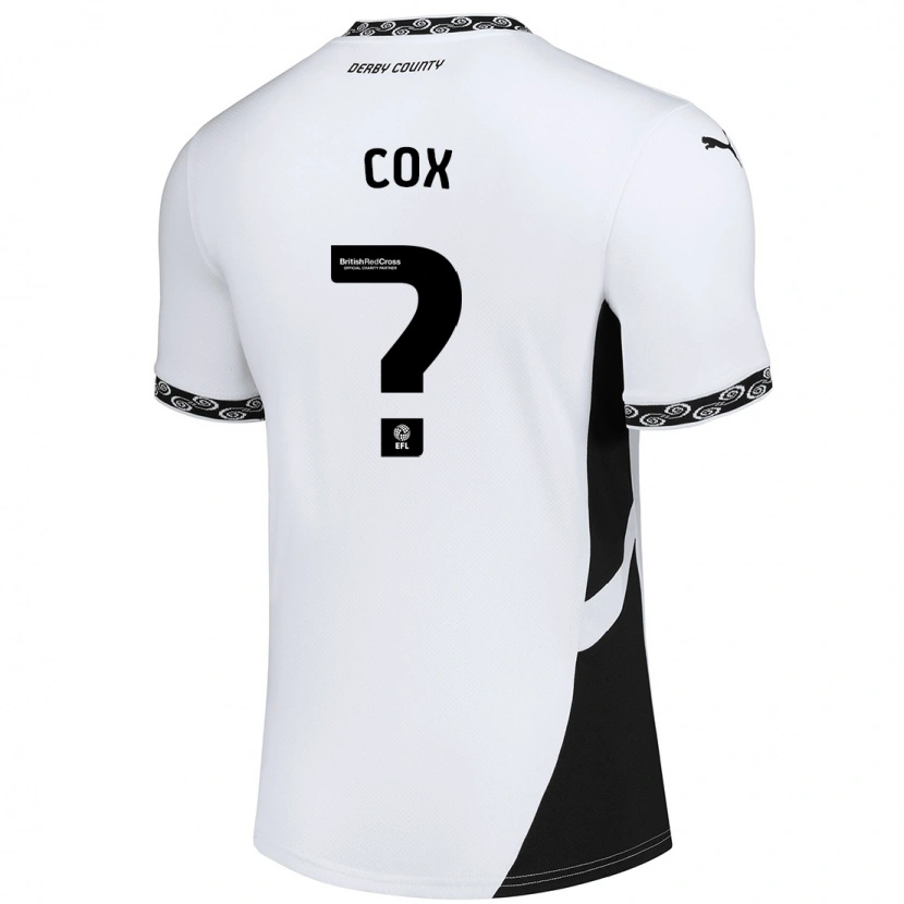 Danxen Heren Daniel Cox #0 Wit Zwart Thuisshirt Thuistenue 2024/25 T-Shirt